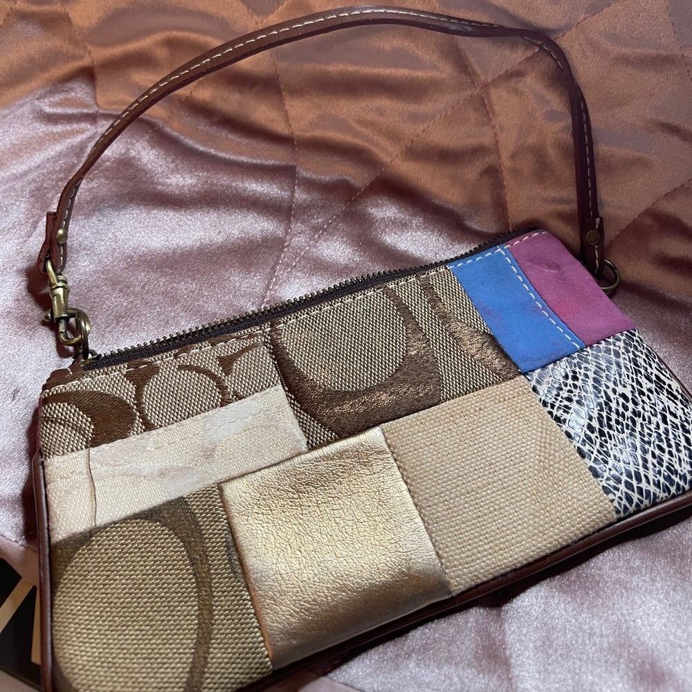 Faux Coach wristlet